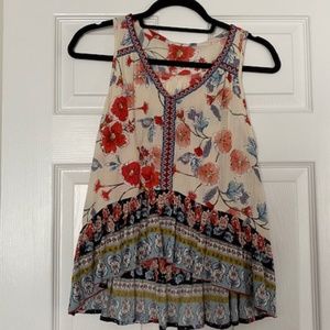 Boho High Low Tank Top